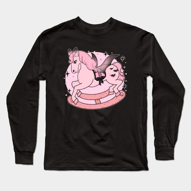 Bat Rocking Horse Long Sleeve T-Shirt by chiaraLBart